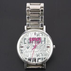 Coach Poppy Graphic Dial Stainless Steel Watch